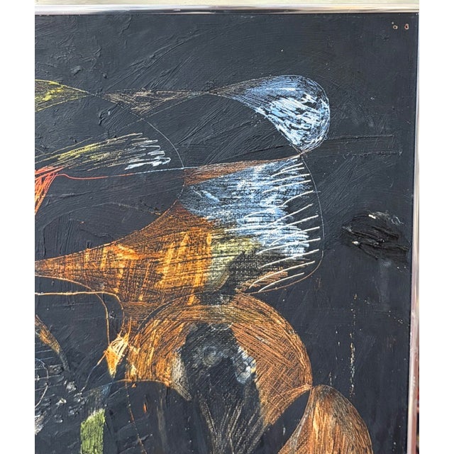 Mid-Century Modern Mid Century Abstract - Swirls, Signed For Sale - Image 3 of 8