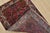 Hamedan Rug 2’9” X 4’2” Red Wool Vintage Tribal Hand-Knotted Oriental Carpet For Sale - Image 9 of 10