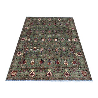 Hand-Knotted Afghan Ziegler Chobi Bidjar Style Wool Area Rug - 8'0" X 9'11" For Sale