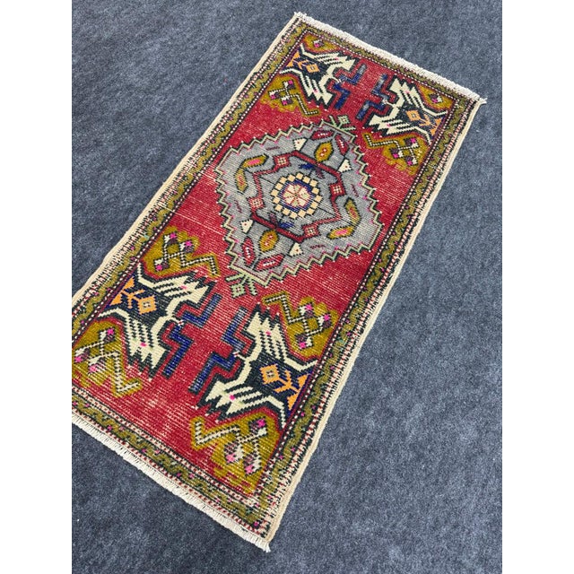 Early 21st Century Turkish Yastik Rug 1'7" x 3'3" For Sale - Image 5 of 5