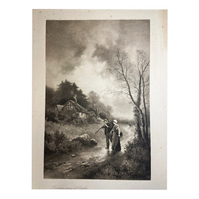 James Walter Gozzard, Landscape, 1910, Lithograph, Framed For Sale
