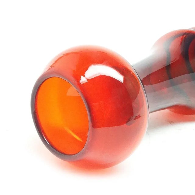 New Look Vase Titled Giraf by Kazimierz Krawczyk for Sudety Glassworks, 1970s For Sale - Image 6 of 10