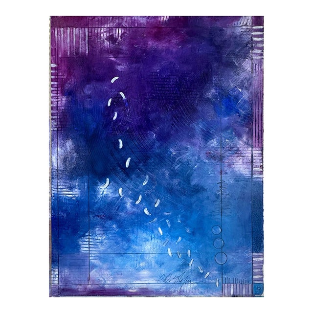 “Blue Harbor” Original Oil Painting by Paula DeStefanis For Sale