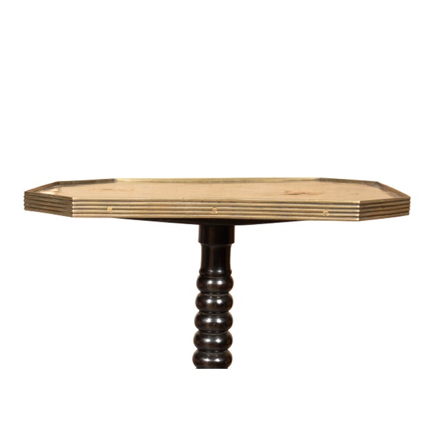 Traditional Regency Mahogany and Japanned Candlestand For Sale - Image 3 of 7