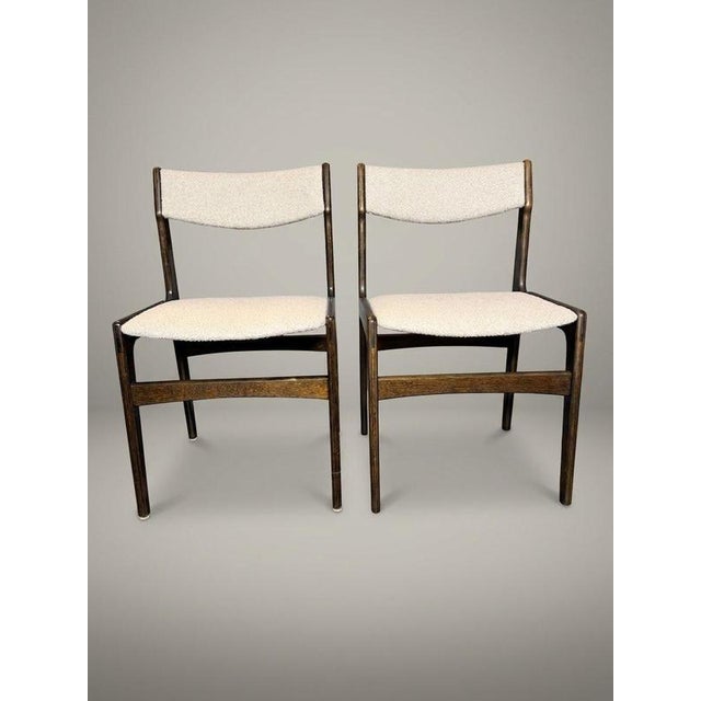 Mid-Century Modern Mid-Century Danish Stained Oak Dining Chairs attributed to Erik Buch, 1960s, Set of 4 For Sale - Image 3 of 7