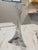 Mid-Century Modern 24% Lead Crystal Unique Triangle Eiffel Tower Shape Candle Holder Candlesticks For Sale - Image 3 of 8