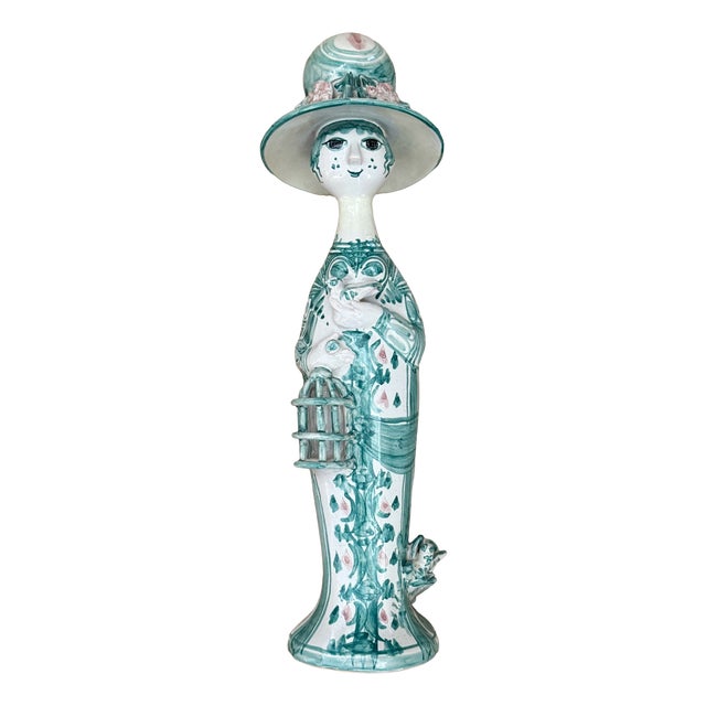 Green Figurine by Bjorn Winblad, 1990s For Sale
