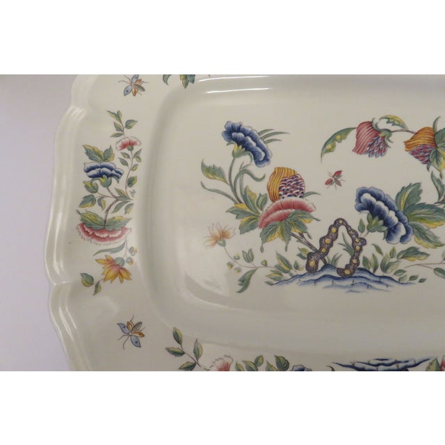 Sarreguemines France Majolica Rouen Faiencea Large 16" Rectangle Platter Vintage For Sale In Dallas - Image 6 of 16