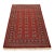 Bokhara Rug 4’2” X 6’1” Red Wool Tribal Hand-Knotted Oriental Carpet For Sale