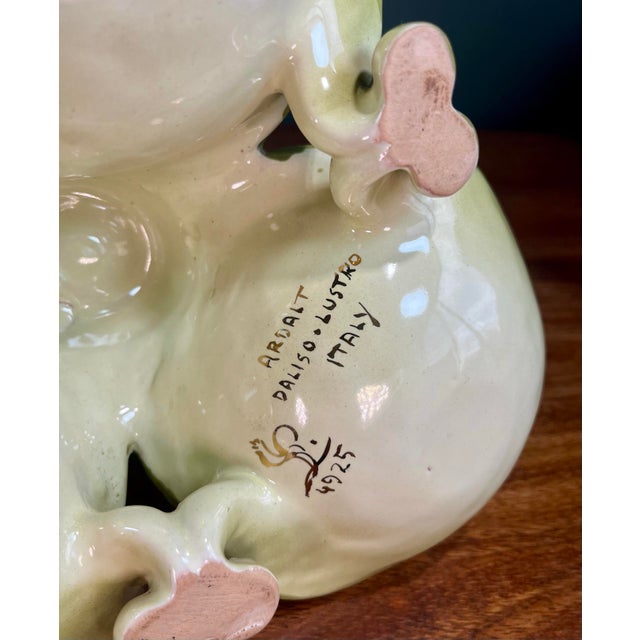 Antique Cantagalli Lustre Majolica Centerpiece For Sale - Image 11 of 11