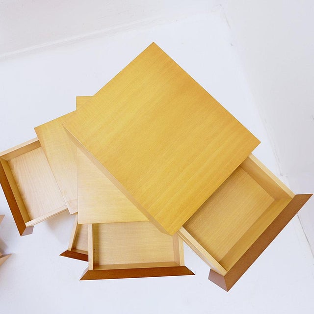 Late 20th Century Small Sculptural Swivel Chests of Drawers, Spain, 1990s, Set of 2 For Sale - Image 5 of 16