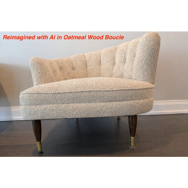 Wood Pair of 1960s Mid-Century Modern Kagan Style Channel Backed Chairs For Sale - Image 7 of 15