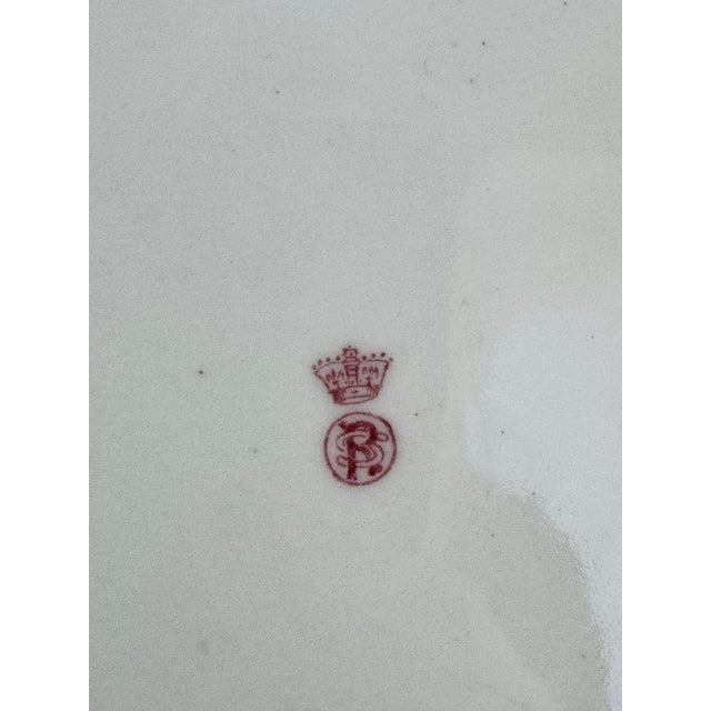 Ink Blue Made in England Antique Samuel Radford, LTD Imari Style Platter For Sale - Image 8 of 13