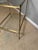 Faux Bamboo Brass & Glass table For Sale - Image 10 of 12