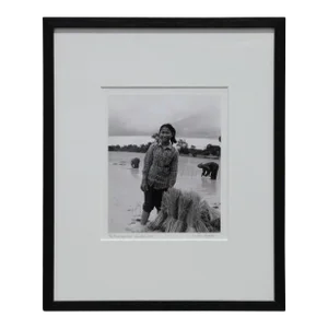 "Rice Paddy Girl" Siem Reap, Cambodia Black and White Photograph Early 21st Century