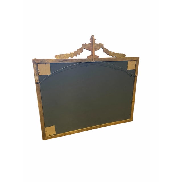 Early 20th Century Louis XVI Style Giltwood Mirror With Urn Crest For Sale - Image 10 of 10