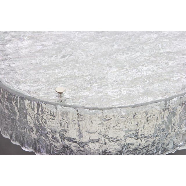 Large Murano Glass Flushmount Fixture from Kaiser, 1960s For Sale - Image 6 of 18