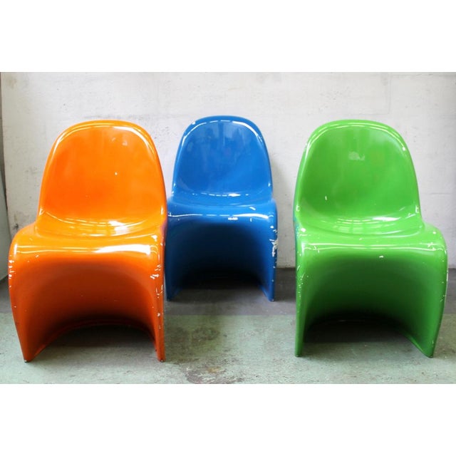 Side Chairs by Verner Panton for Vitra, Set of 3 For Sale - Image 9 of 9