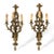 1910s Neoclassical Style Bronze Three Arm Wall Sconce Lights- A Pair For Sale - Image 6 of 6