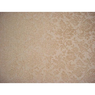 Lee Jofa Guestling Oats Floral Damask Chenille Upholstery Fabric- 3-5/8 Yards For Sale