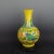 Chinese Vintage Ceramic Vase,Ming Dynasty Yongle Marked Yellow Ground Famille Verte Porcelain Vase With Dragon Phoenix Relief For Sale In Seattle - Image 6 of 7