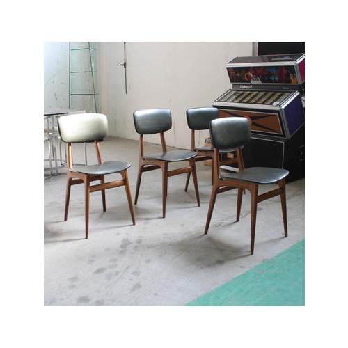 Vintage Nordic Chairs, 1960s, Set of 4 For Sale - Image 3 of 12