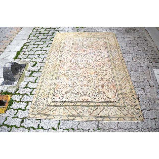 1960s Oriental Design Turkey Handmade Carpet For Sale - Image 11 of 11