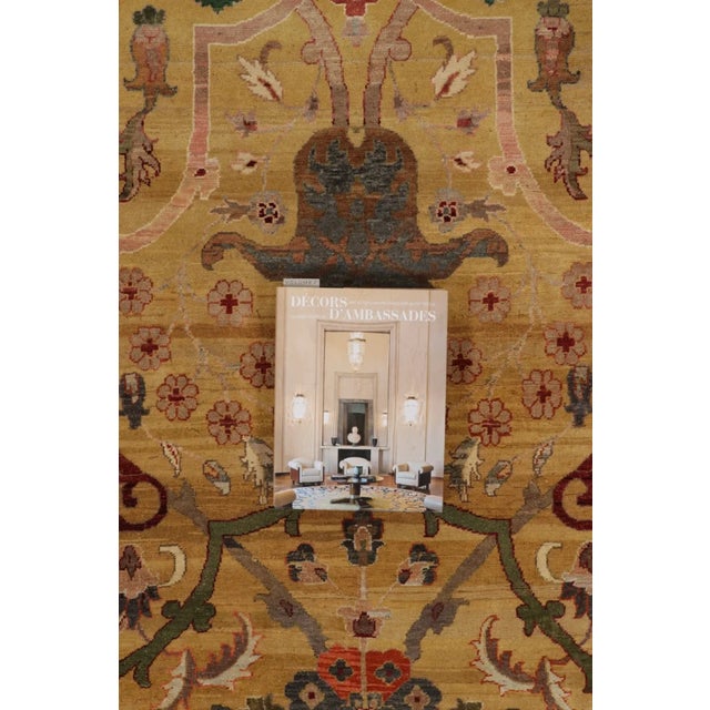 Goldenrod Rug & Kilim's Oversized Persian Garden Design Rug With Colorful Floral Vinery For Sale - Image 8 of 10