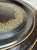 Brass Large 30” Persian Style Repousse Floral Brass Tray Black Bronze Finish For Sale - Image 8 of 12