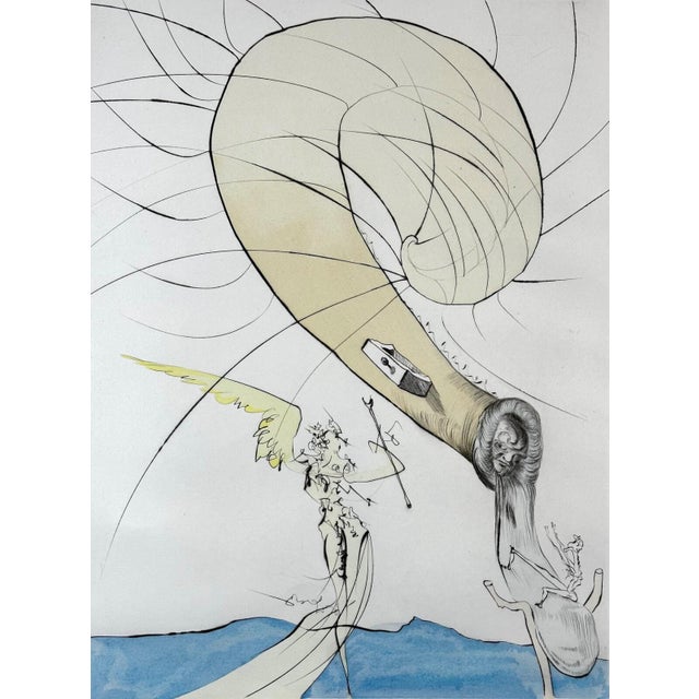 ARTIST: Salvador Dali TITLE: After 50 Years of Surrealism Freud With Snail Head MEDIUM: Etching SIGNED: Hand Signed...