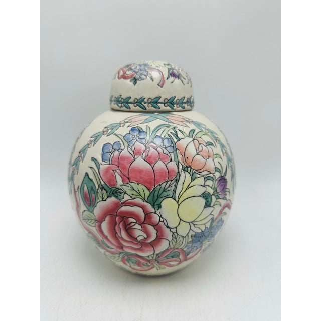 Chinoiserie Vintage Chinoiserie Ginger Jar For Sale - Image 3 of 6