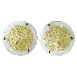 Large Murano Glass Sconces by Hillebrand, 1960s, Set of 2 For Sale