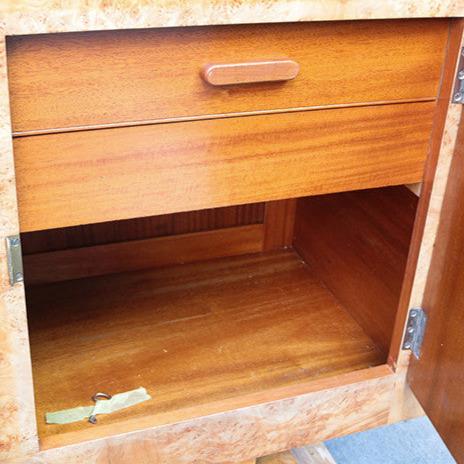 Wood 1940s Modernist Three Door Cabinet For Sale - Image 7 of 8