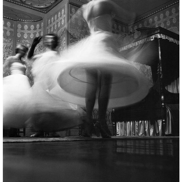 Pavilion Blur 8th August 1953: A blur of participants in the Holiday Girl Beauty Competition at the Royal Pavilion in...