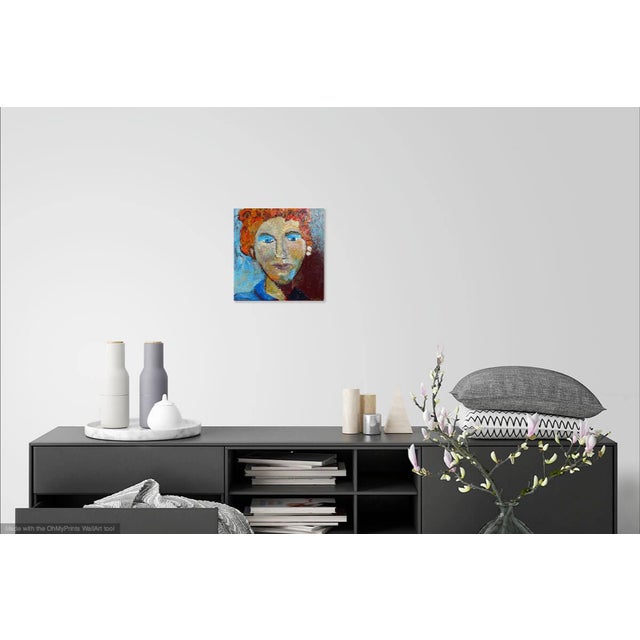 Over 22 people have liked this painting, be the one to own it! Original oil portrait of a model in an atelier in Paris,...