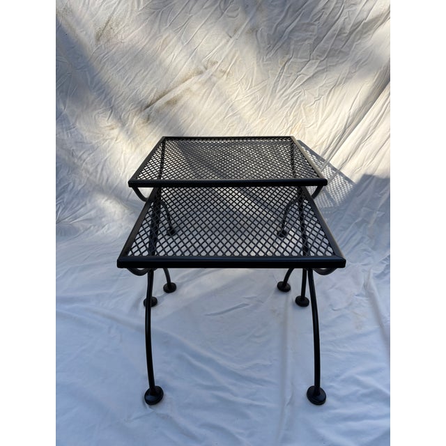 Mid 20th Century Russell Woodard Petite Nesting Tables for Patio For Sale In Atlanta - Image 6 of 9