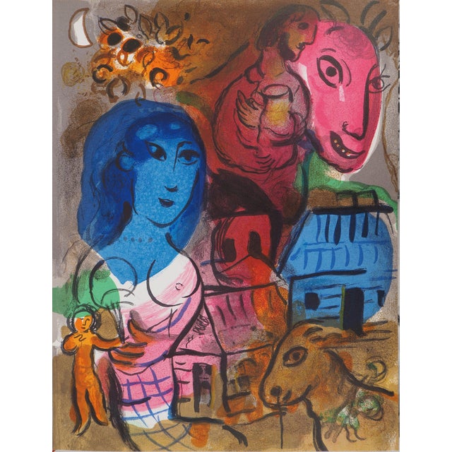 Marc Chagall, Intimité, Lithograph For Sale