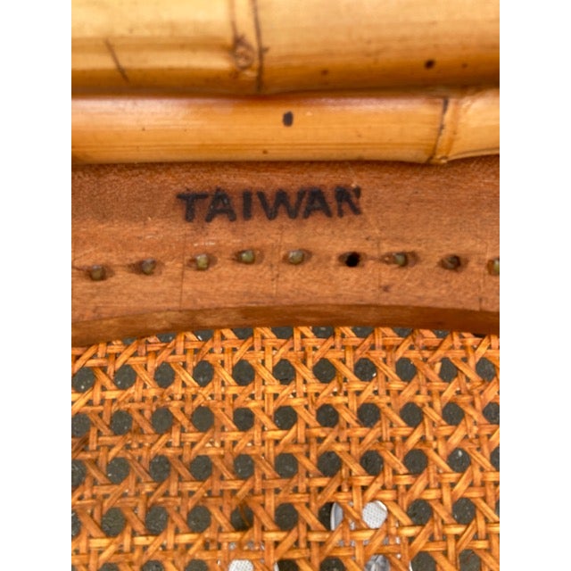 Brighton Pavilion 1950s Brighton Pavillion Rattan & Bamboo Chair For Sale - Image 4 of 5