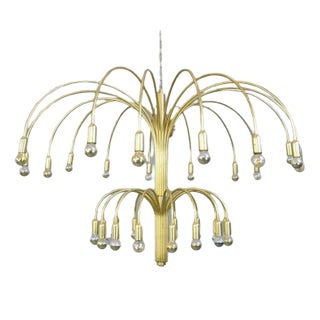 Large Mid-Century Ballroom Chandelier For Sale