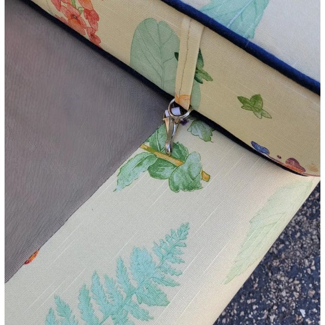 Vintage Botanical Print Loveseat in Waverly “Second Spring” Upholstery, Century Furniture For Sale - Image 12 of 15