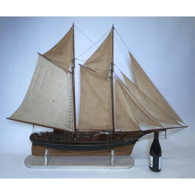 Early 20th Century Exceptional Model of Schooner Wanderer For Sale - Image 5 of 12