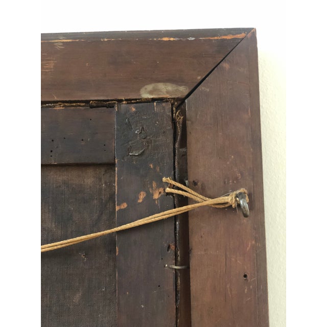 Antique Original Gentleman Oil Painting: 19th Century Portrait For Sale - Image 9 of 9