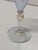 Murano 1960s Venetian Murano Ice Blue & Gold Aventurine Hand-Blown Wine Goblet For Sale - Image 4 of 6