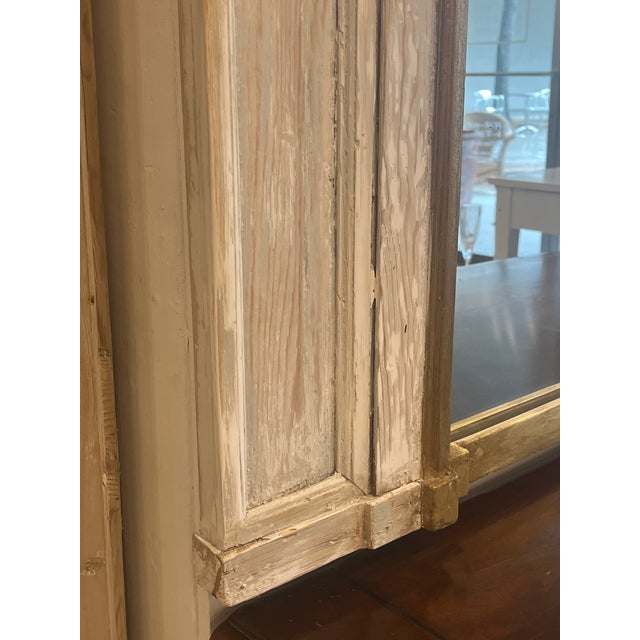 Large Gilt French Trumeau Mirror For Sale - Image 4 of 6
