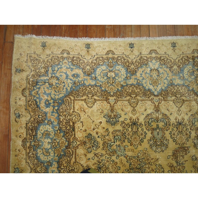 Textile Formal Feminine Vintage Kerman 7'5'' X 10'2'' For Sale - Image 7 of 11
