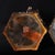 1980s Pair of Vintage Carved Horn Hexagonal Lantern Ornaments With Stands For Sale - Image 5 of 9