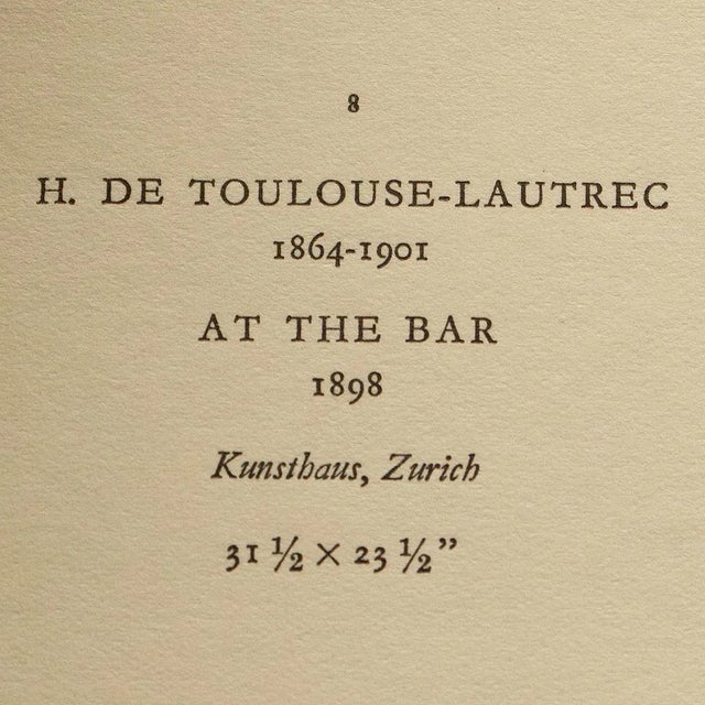 1940s After Toulouse-Lautrec "At the Bar" First Edition Swiss Lithograph For Sale - Image 4 of 8