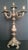 Art Nouveau Vintage Old Retro Brass Candelabra Brevettato/European Style 5-Arm For Sale - Image 3 of 18