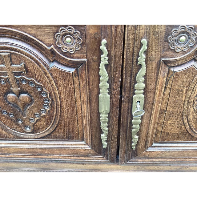 Late 19th Century French Antique Chestnut Sideboard/Buffet For Sale - Image 5 of 11