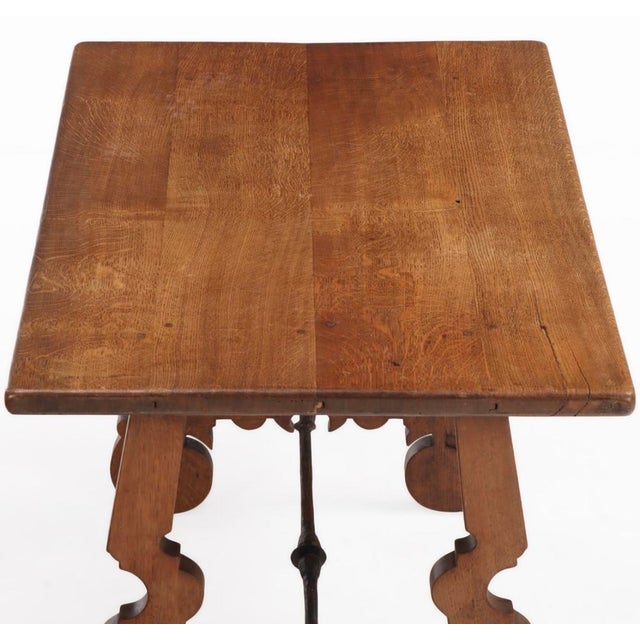 French 1940s French / Spanish Oak Table For Sale - Image 3 of 5